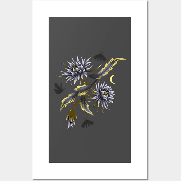 Queen of the Night - Gold Wall Art by andreaalice